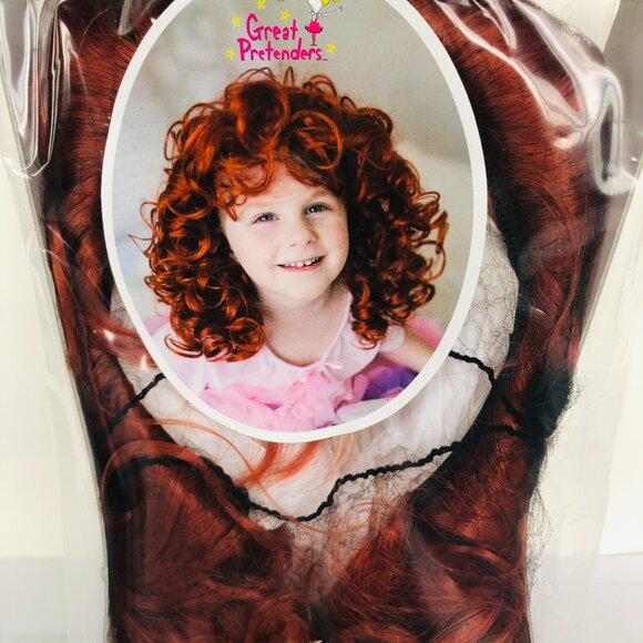 New w/Tag-Great Pretenders Red Wavy Hair Piece - Picture 5 of 9